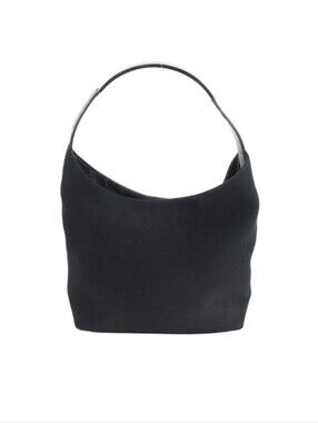 Gucci Black Canvas Shoulder Bag With COA